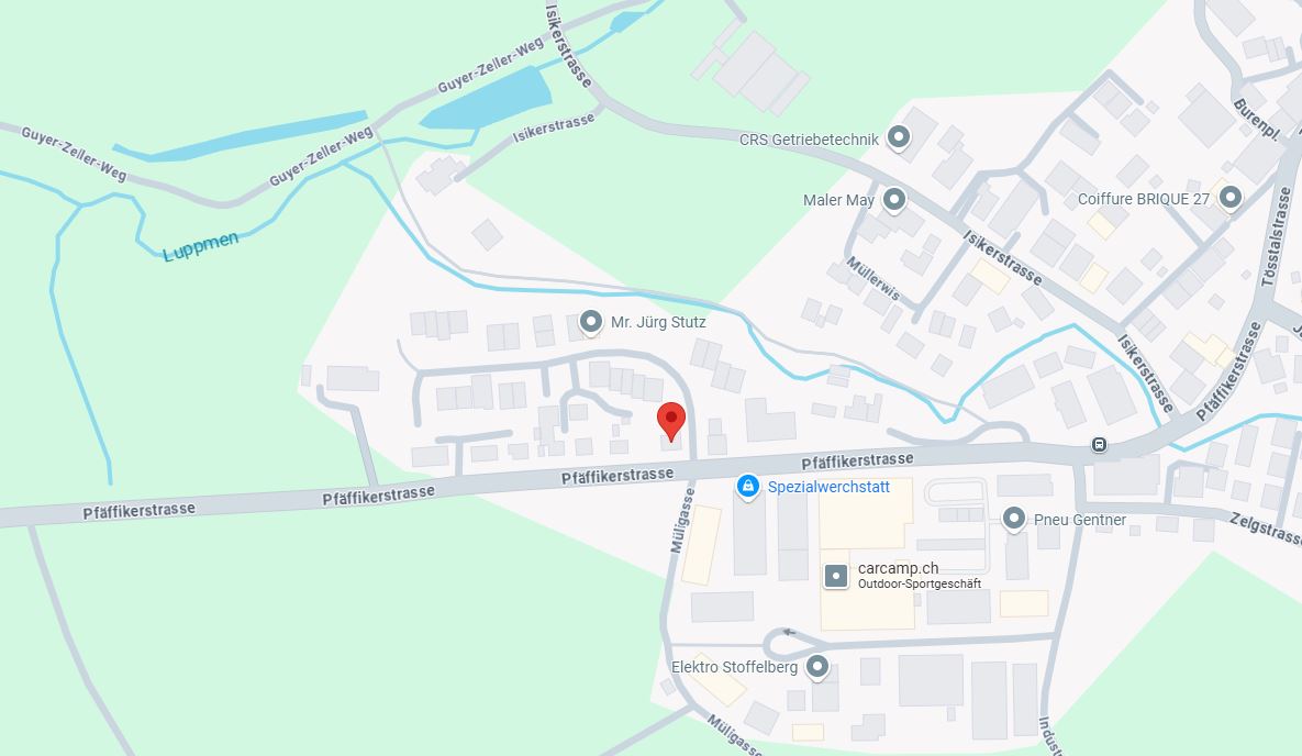 Pfäffigerstrasse 40, Hittnau Screenshot einer Google Maps Strassenkarte zum Pfäffikerstrasse 40 in 8335 Hittnau